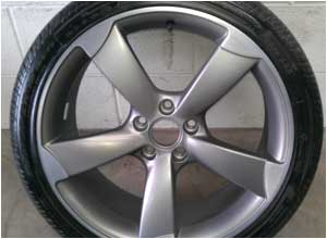Before alloy wheel repair